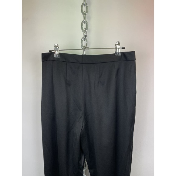 NEW‎ Alice + Olivia Black Wool Ruched Tapered Trousers Size 6 - Picture 7 of 10